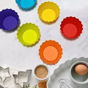 [골드스마일]쿠키팬 실리콘몰드 분할접시 팬 6구