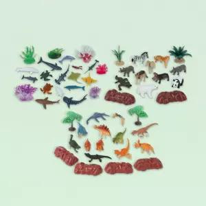 캐스비 네이처 리틀3종세트 1231set동물미니어쳐 학습 교구 자연 인형 모형