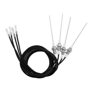 세라믹 전극 점화 플러그 와이어 장치  가스 벽난로 오븐 히터 BBQ에 적합  M10 스레드 AAA 배터리  36 인