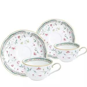 노리다케 하나사라사 커피잔 220ml 2인조 찻잔 선물세트