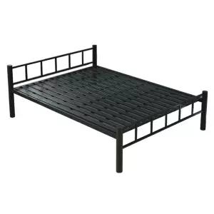 저상형 철제 침대 조립식 싱글 자취 건화이트 게하 90 인 프레임