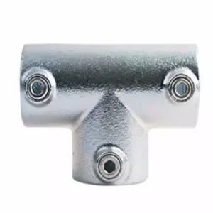 다용도 파이프클램프 실버 원형조인트 조립연결 파이프랙 소켓 메탈 스텐 자재 인테리어 배관 아시바