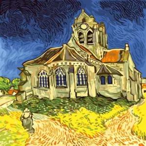 DIY 셀프 피포 페인팅 명화 컬러링 반고흐 교회 홈갤러리 그리기 유화그리기 DIY그리기 그리기세트 그림DIY