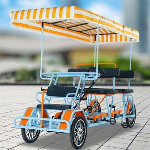 4인용 관광 캐노피 자전거 네발 배터리 펜션 인승 네발자전거 페달자동차 24V 패밀리