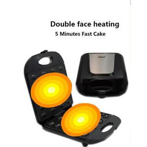 미니 전기 호두 케이크 자동 너트 와플 빵 샌드위치 철 토스터 아침 팬 오븐 EU