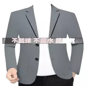 여름 남성 구김방지 정장 통기성 외투 긴팔 자켓 반팔 셔츠