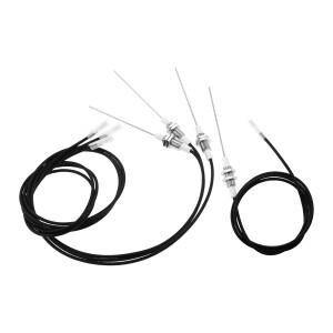 M10 스레드 세라믹 전극 점화 플러그 와이어가있는 4피스 스파크 불꽃 센서 36 