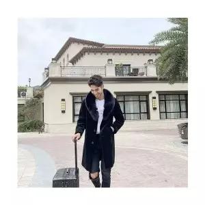 남사친 항공 점퍼 잠바 밍크코트 하프기장 헤닝 일체형 기모 도톰 보온 BE1