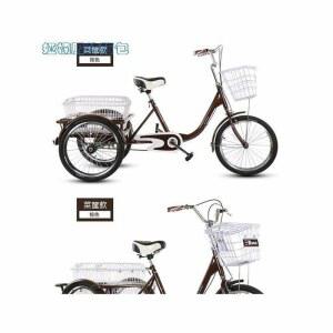 3륜 자전거 세발 속도 체인 바이크 넘어지지 등받이 실버 네발 대형 3륜자전거