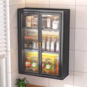 투명 벽걸이 수납장 욕실 거울교체 부착형 무타공 욕실벽걸이장 타올장 화장실장 정리대