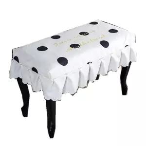 피아버 일러스트 의자커버 덮개 가정용 더블 피아노덮개 레이스