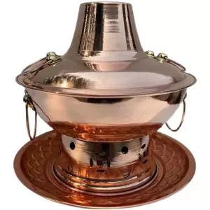 가정용 유기 신선로 구리 전통 스토브 전골냄비 그릇 방짜유기 훠거