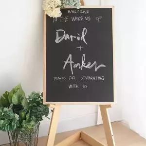 신혼집결혼액자전시나무이젤40x60소형칠판