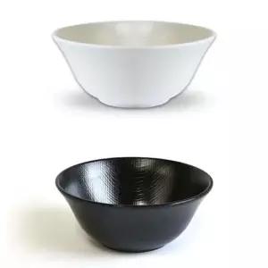 멜라민 대접 라면 우동 면그릇 22.6x9.3cm 25호 블랙 탕그릇 짜장면그릇 우동기 짬뽕그릇 라면볼