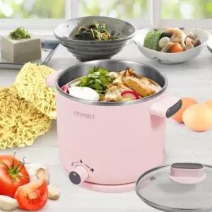 리빙센스 멀티 쿠커 1.5L 라면 포트 전기 만능 냄비 (핑크) LSP-3115PK