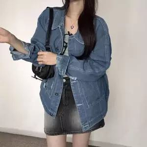 [샵앤] 여성 간절기 루즈핏 진청 데님자켓   WDMS-WJK-TS14276294