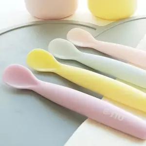 이유식스푼1P 아기숟가락 실리콘수저 초기 유아 중기 pnR8+2iwh