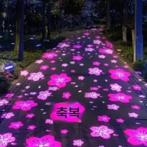 야외 바닥조명 로고젝터 빔프로젝터 그림자 간판 로고라이트 엠블럼 회전