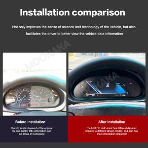 BMW 3 시리즈 E46 1999-2005 차량용 LCD 디지털 클러스터, 가상 계기판