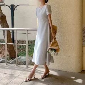 비욘드라이프J CVF 결혼식 하객 플레어핏 퍼프 원피스