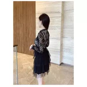 여자 원피스 치마 망사 레깅스 펀칭 레이스 MF1