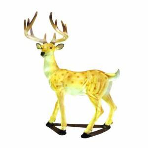 재물이 대형 금전수 높이 공작 조형물 사슴 보석십자수 모란꽃 구슬 화이트펄C타입사슴