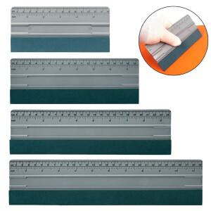 EHDIS 681012 인치 긴 스퀴지 스케일 스웨이드 펠트 플라스틱 카드 스크래퍼 긁개 탄소 비닐 랩 도구 자동