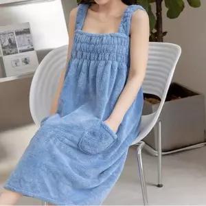 여성 밴딩 스커트 샤워가운 밴딩원피스 골프 목욕가운 bmi4+9Yha