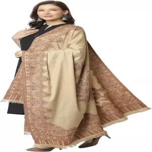 위버스 빌라 여성용 파쉬미나 울 블렌드 인디언 수공예 직조 숄 스카프 랩 [사이즈 40인치 X 80인치]