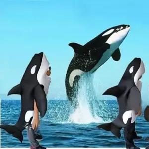 상어 코스프레 의상 성인 분장 연극 코스튬 수달 무대 에어슈트 블루샤크 블루 소형 물고기