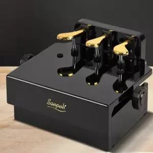 연습 피아노보조페달 그랜드 유광 보조페달 높이조절 블랙 받침대 높낮이 가정용 페달 단일