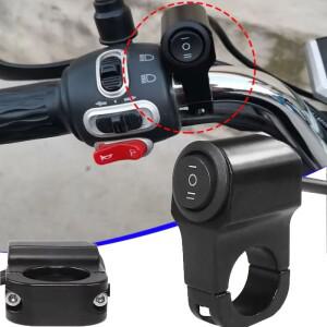 범용 바이크 오토바이 3 방향 스위치 ON OFF 핸들 바 개조 하이 및 로우 빔 지시등 방수 부품