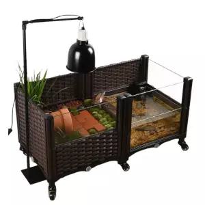 이동식 거북이사육장 육지 파충류 트리플 케이지 아크릴