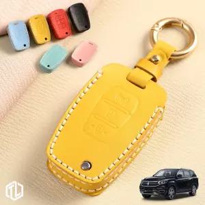 톨른 마카롱 G4렉스턴 스마트키케이스 TSS-02 가죽 홀더40대남자선물 가죽링 자동차커버 홀더 전용 천연 차