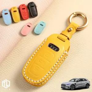 톨른 마카롱 아우디 E트론 스마트키케이스 OD-03 가죽 홀더키홀더추천 차량맞춤형 고급스러운 선물용 각인