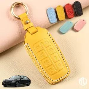 톨른 마카롱 올뉴G80 스마트키케이스 TH-22 가죽 홀더천연 세트 생활방수 자동차 차량링 차홀더 커버 전용