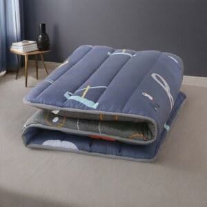 침대패드 대학생 블루 이층 매트리스 3cm 170cm 기숙사 별무늬 수염 토끼