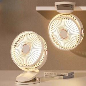 USB 선풍기 사무실 탁상형선풍기 자취방 책상 가정용 하다 무음 클램프 나무 차박