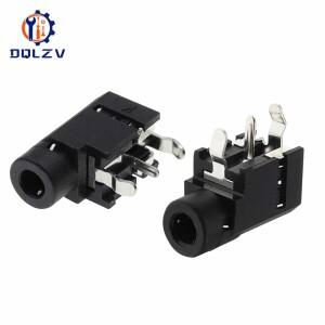 PJ-314 모노 듀얼 채널 헤드폰 소켓 3.5 오디오 거치대 커넥터