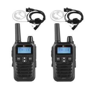 블루투스 무전기 HK-700BT 디지털 생활용무전기 2대풀세트 대형마트 매장용 이어마이크포함