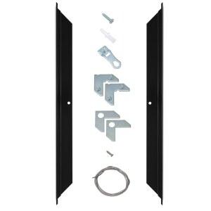 크리에이티브 마크 일루전 메탈 플로팅 프레임 키트 캔버스용 쌍 - 블랙, 11인치 양면 1-5/8인치 깊이 갤러리 월, 아트 패널, 모던 데코용