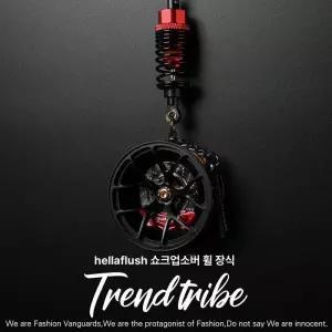 자동차 휠펜던트 하이엔드 사무라이+레드 실내