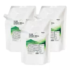 믹스업 제주 말차 베이스 1kg x 3개 말차라떼 말차원액 말차베이스 말차농축액
