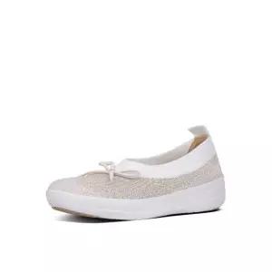 [FITFLOP] [삼성물산공식] 여성 리본 니트 슬립온  골드/어반 화이트 (FT59K2M142)