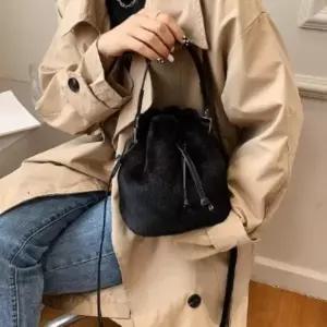 |CCB41E2|여성용 겨울 미니 크로스백 밍크 체인 핸드백