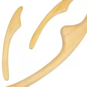 오아픽 11번가 편백나무 괄사 얼굴 바디 지압 2개 경혈 미용 안마기 이완 등