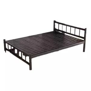 높은 다리 평상형 프레임 철제 헤드 기숙사 침대