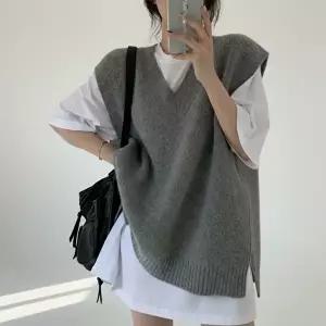 [신상오픈런]|CCJ6D34|여성용 가을겨울 브이넥 루즈핏 니트 조끼