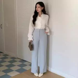 [신세계라이브쇼핑][옷자락] 여자 하이웨이스트 스판 부츠컷 슬랙스