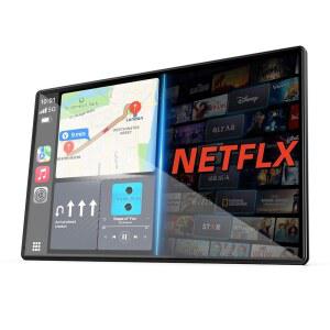 카플레이 백업 카메라 내비게이션 블루투스 음성 제어 AUX 지원 Android Auto용 NetFlix YouTube 앱이 탑재된 LAMTO